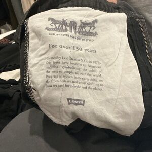 Levi's Black and White Denim Jeans